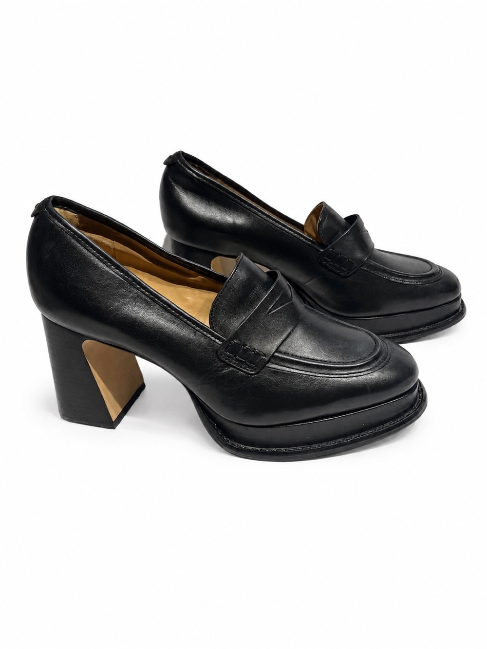 Bernardo Natalie platform Penny loafer pump Sz 8